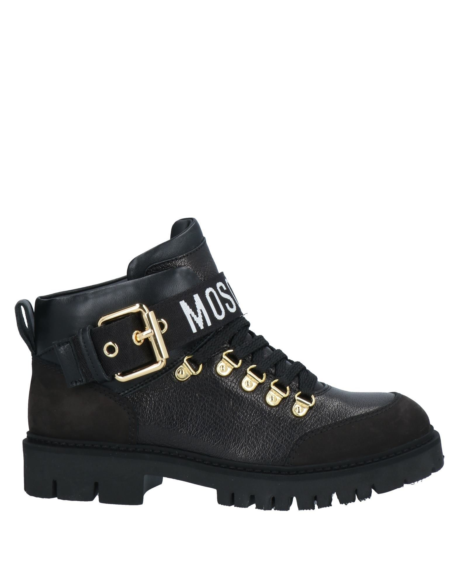 Moschino Black Brick40 Ankle Boots | ModeSens
