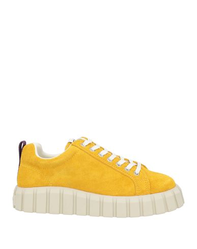 Eytys Man Sneakers Yellow Size 9 Soft Leather