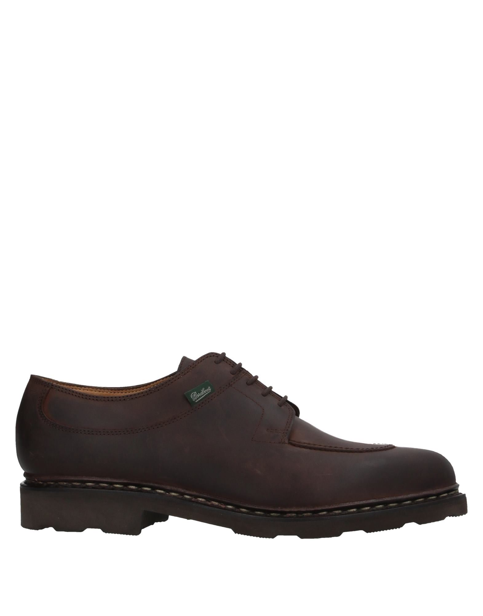 Paraboot "leather Michael Derby Shoe In Dark Brown
