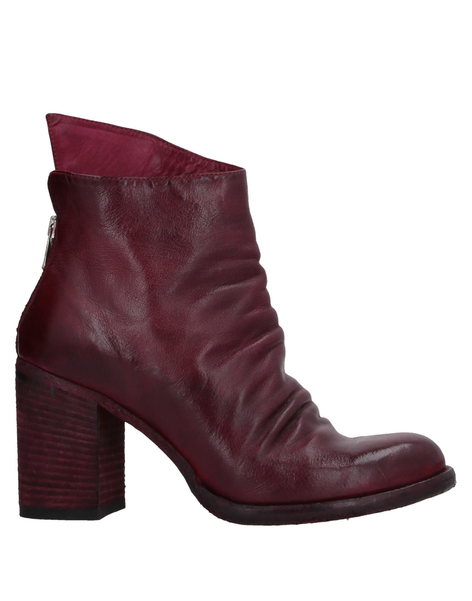 Officine Creative Italia Ankle Boots In Maroon