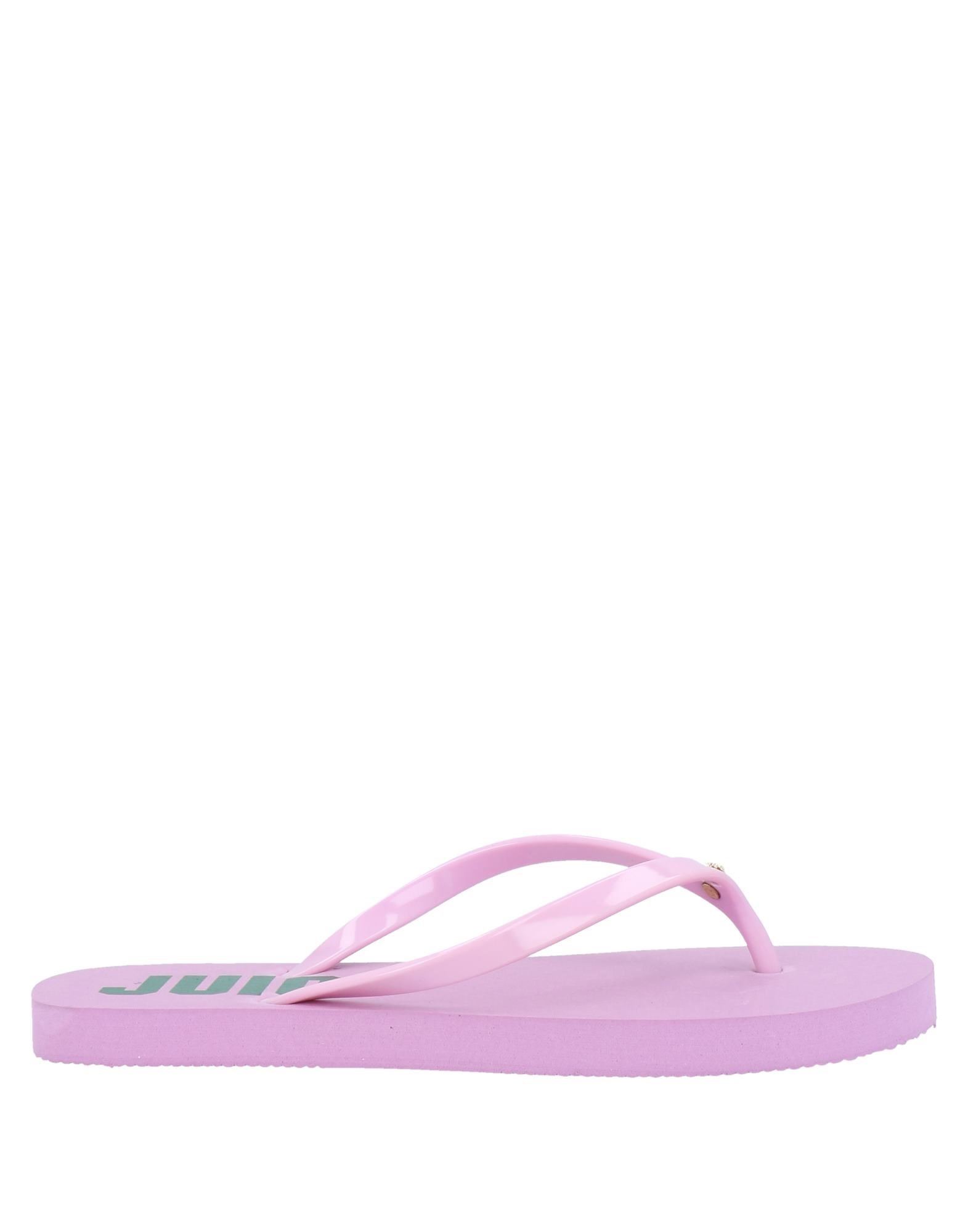 Juicy Couture Toe Strap Sandals In Lilac