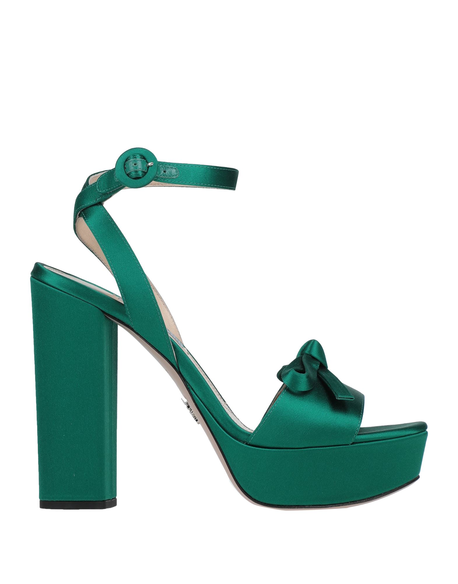 prada green sandals