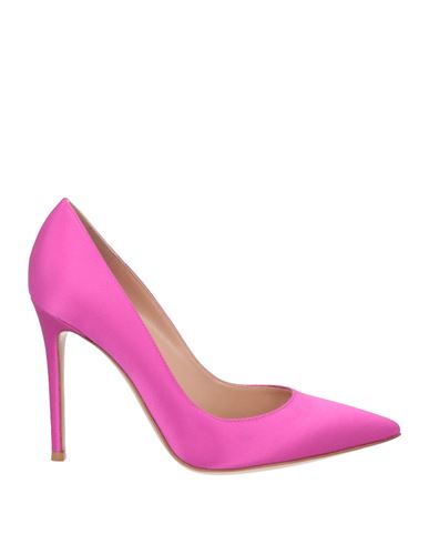Gianvito Rossi Woman Pumps Fuchsia Size 8.5 Textile Fibers In Pink