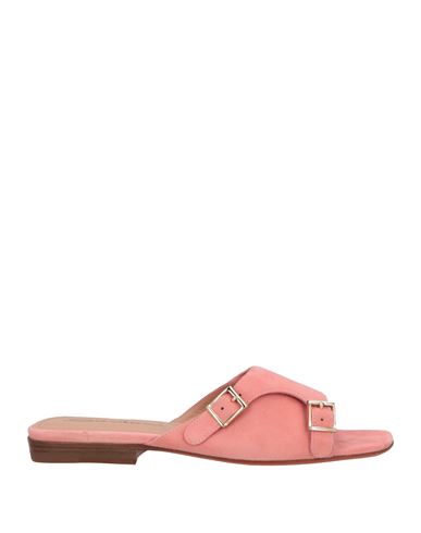 Santoni Woman Sandals Pink Size 5 Leather In Pink