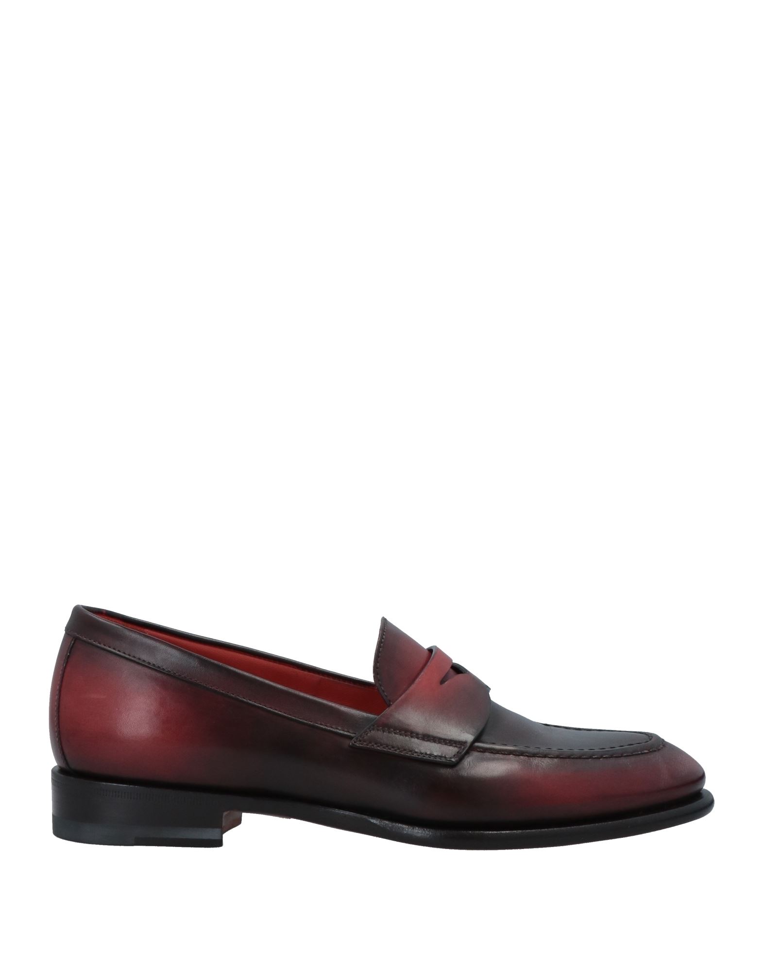 Santoni Loafers In Red