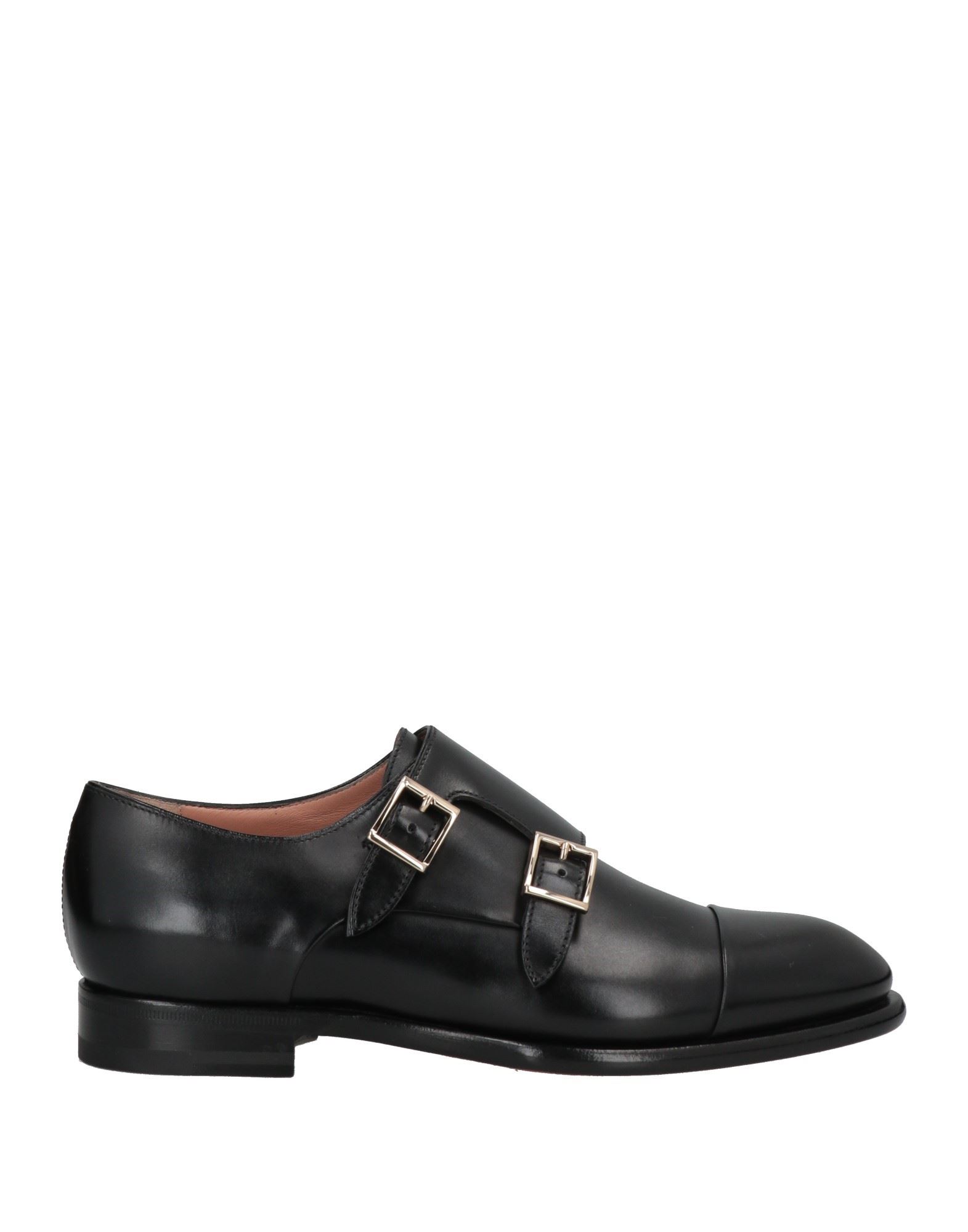 Shop Santoni Woman Loafers Black Size 6 Soft Leather