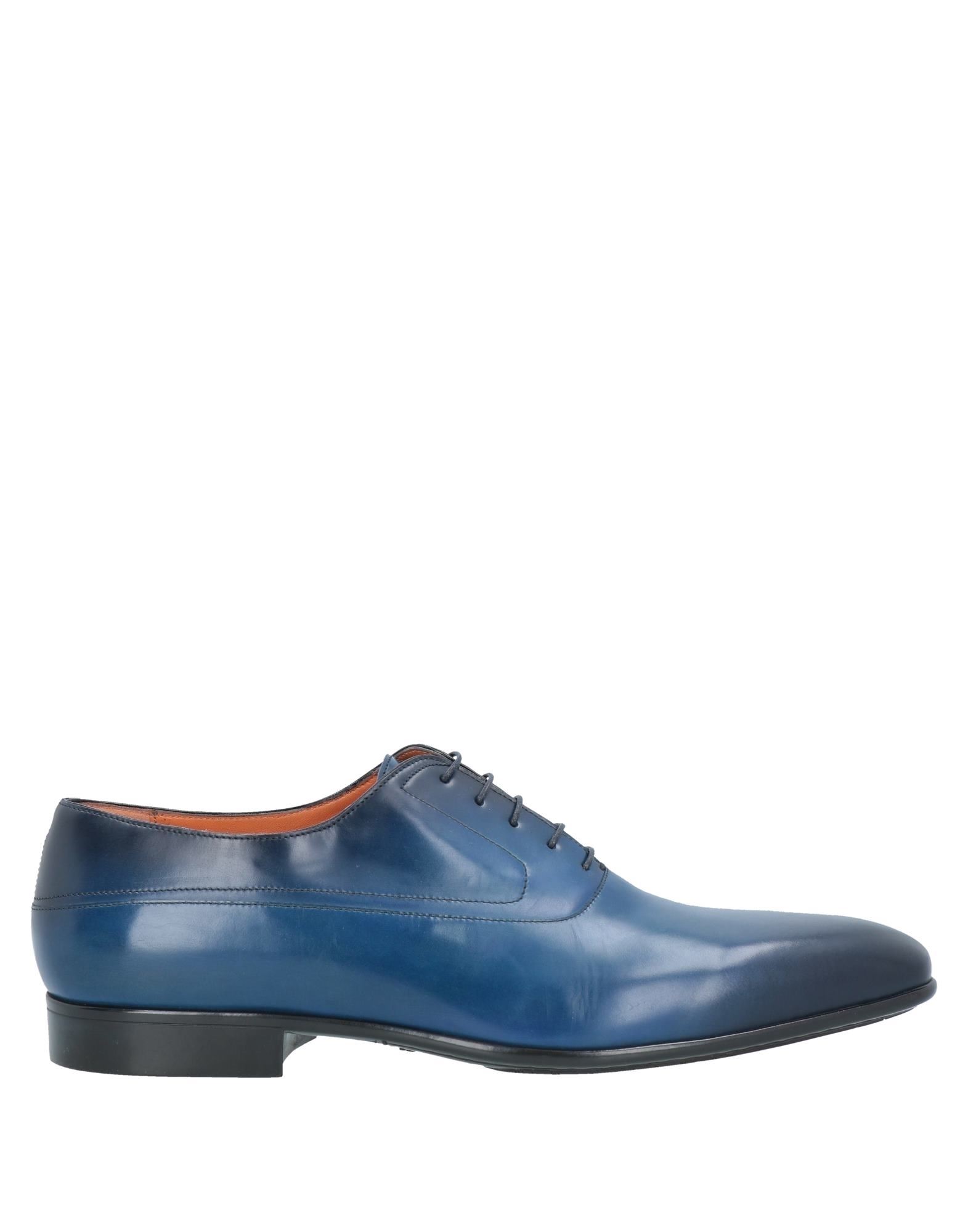 Santoni Lace-up Shoes In Blue