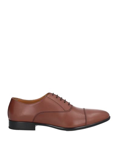 Doucal's Man Lace-up Shoes Tan Size 7 Calfskin In Brown