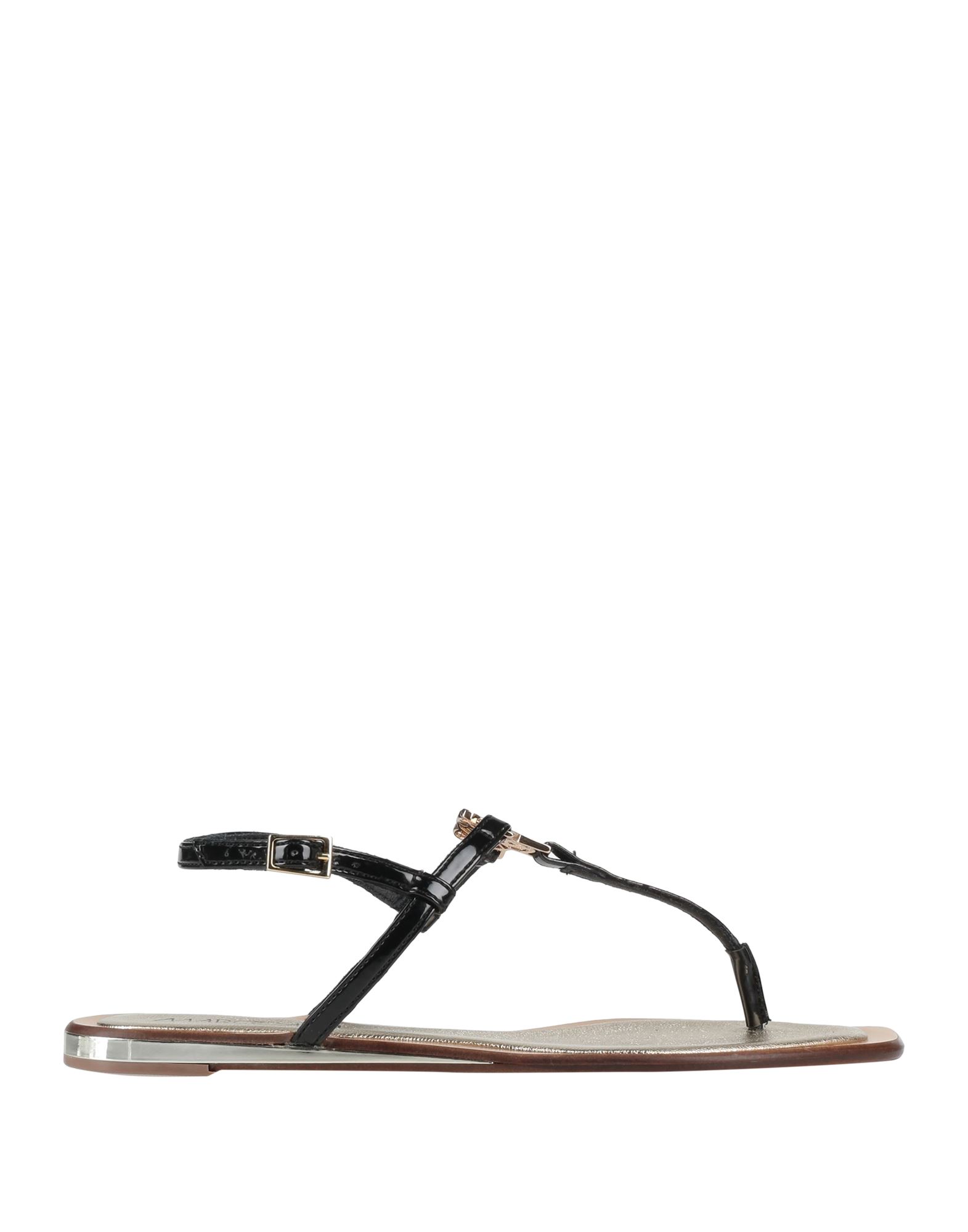 Marc Cain Toe Strap Sandals In Black