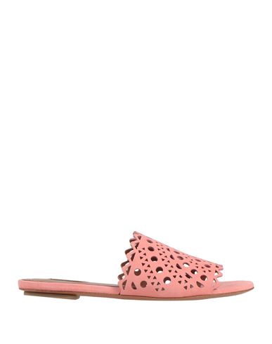 Shop Alaïa Woman Sandals Pink Size 7 Soft Leather