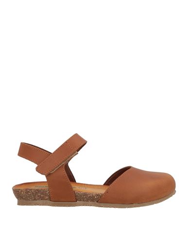 BIONATURA® BIONATURA WOMAN BALLET FLATS TAN SIZE 9 SOFT LEATHER 