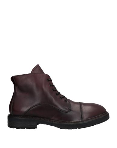 Moma Man Ankle Boots Burgundy Size 12 Calfskin In Red