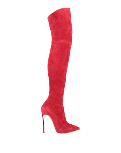 Shop Casadei Woman Boot Red Size 5 Soft Leather