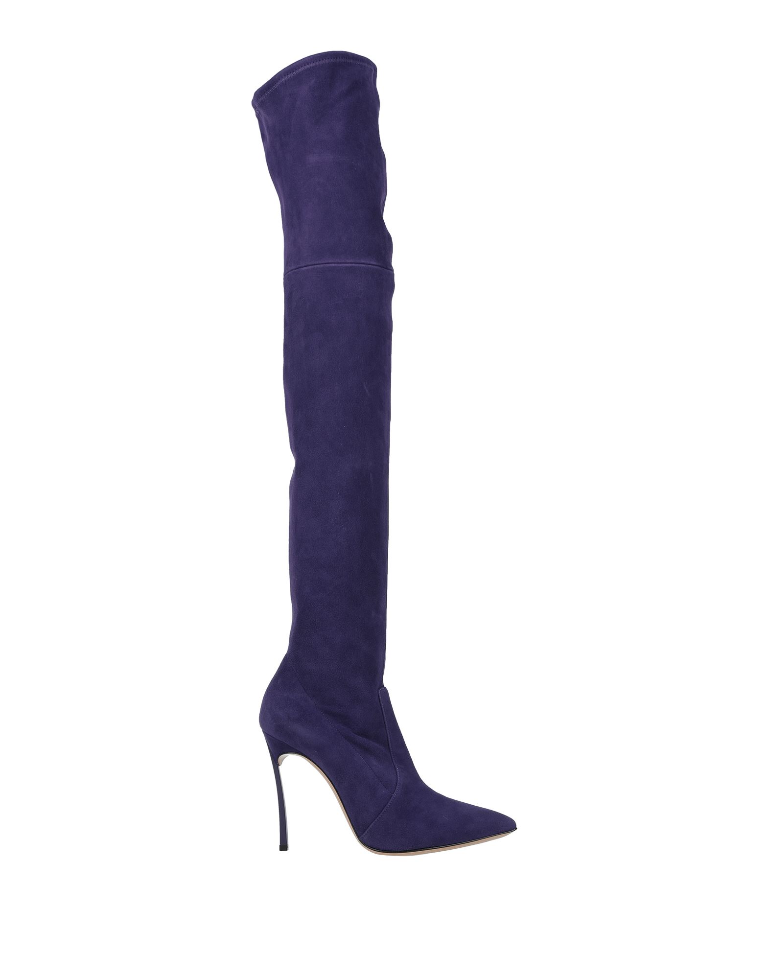 Casadei Knee Boots In Purple