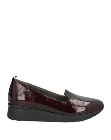 Melluso Walk Techno Woman Loafers Burgundy Size 5 Soft Leather