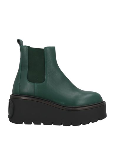 Valentino Garavani Woman Ankle Boots Dark Green Size 10 Soft Leather