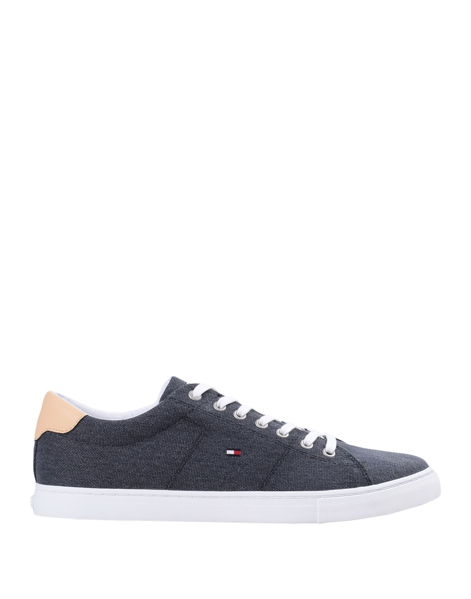 《セール開催中》TOMMY HILFIGER メンズ スニーカー ブルーグレー 40 再生コットン 95% / ポリウレタン 5% ESSENTIAL TEXTILE VULCANO SNEAKERS