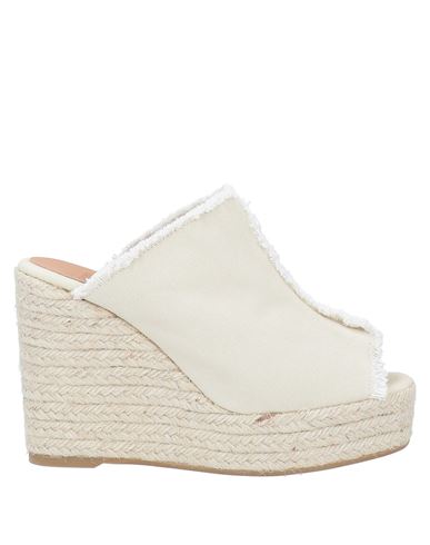Castaã±er Castañer Woman Espadrilles Ivory Size 10 Textile Fibers In White