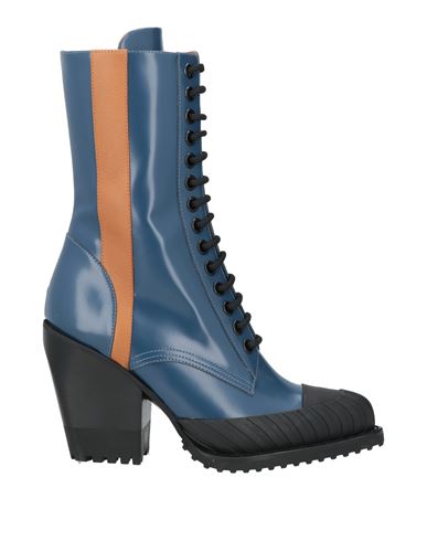 Chloé Woman Ankle Boots Light Blue Size 10 Leather
