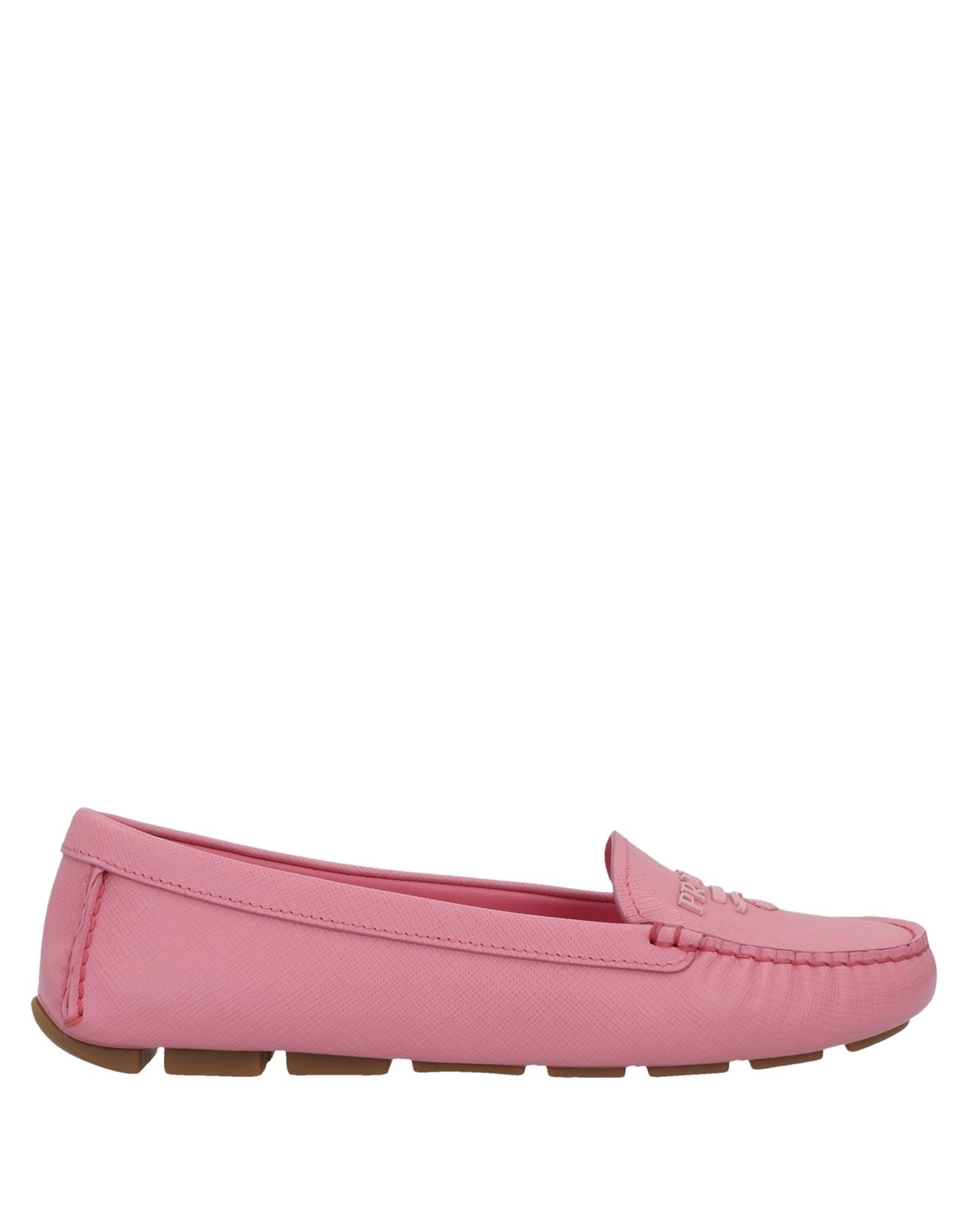 pink prada loafers