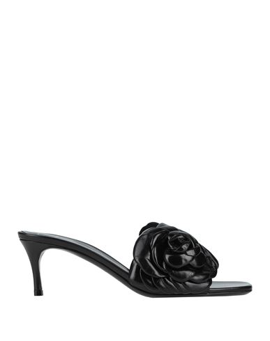 Shop Valentino Garavani Woman Sandals Black Size 8 Soft Leather