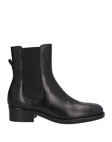 Bruno Premi Woman Ankle Boots Black Size 6 Bovine Leather, Textile Fibers