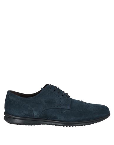 Blu Barrett By Barrett Man Lace-up Shoes Midnight Blue Size 6 Soft Leather