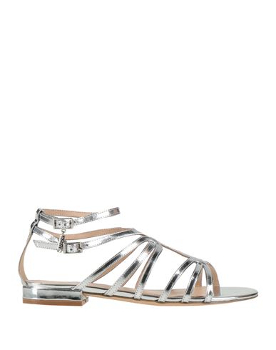 Liu •jo Woman Sandals Silver Size 7 Soft Leather