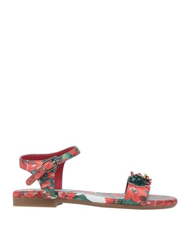 Dolce & Gabbana Babies'  Toddler Girl Sandals Red Size 9.5c Soft Leather