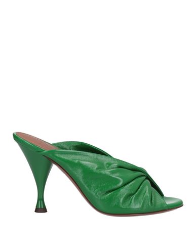 L'autre Chose L' Autre Chose Woman Sandals Green Size 6 Soft Leather