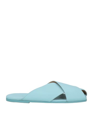 Marsèll Leather Open-toe Mules In Blue