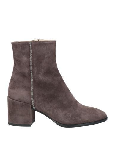 Shop Fabiana Filippi Woman Ankle Boots Grey Size 7 Soft Leather