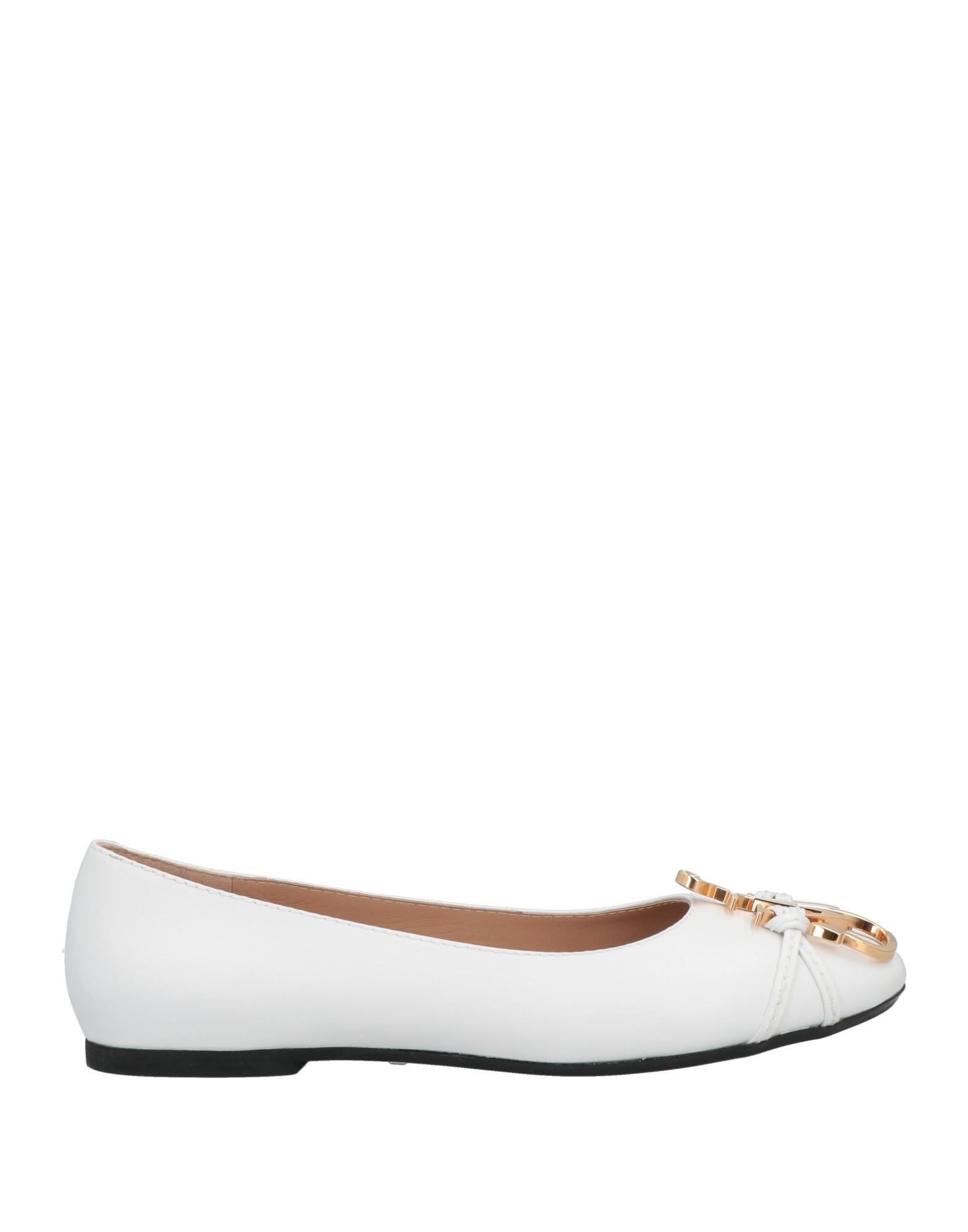 Shop Jw Anderson Woman Ballet Flats White Size 7.5 Soft Leather