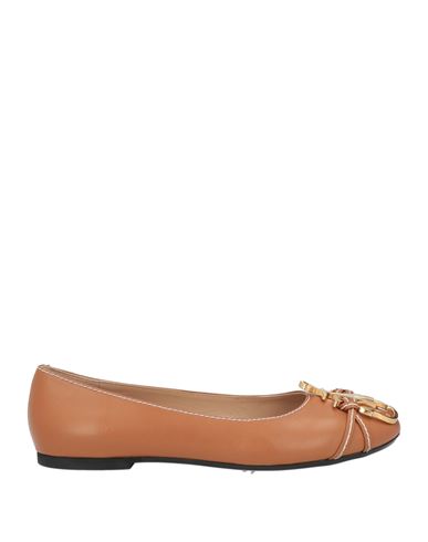 Jw Anderson Woman Ballet Flats Tan Size 10 Soft Leather In Brown