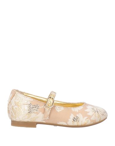 Shop Dolce & Gabbana Toddler Girl Ballet Flats Beige Size 9.5c Textile Fibers