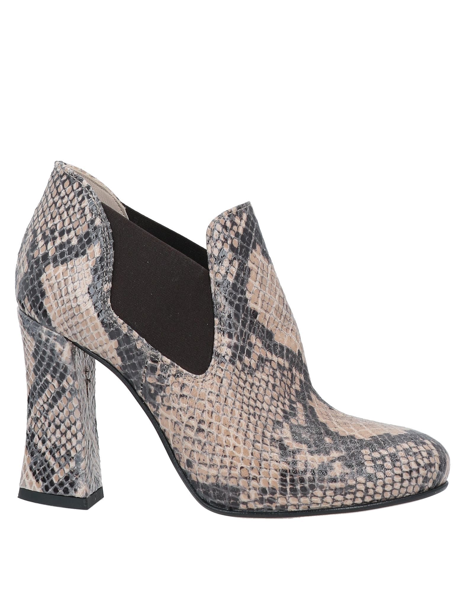 Shop Sgn Giancarlo Paoli Woman Ankle Boots Beige Size 7 Textile Fibers