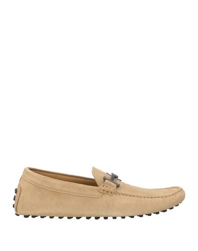 Tod's Man Loafers Sand Size 7 Soft Leather In Beige