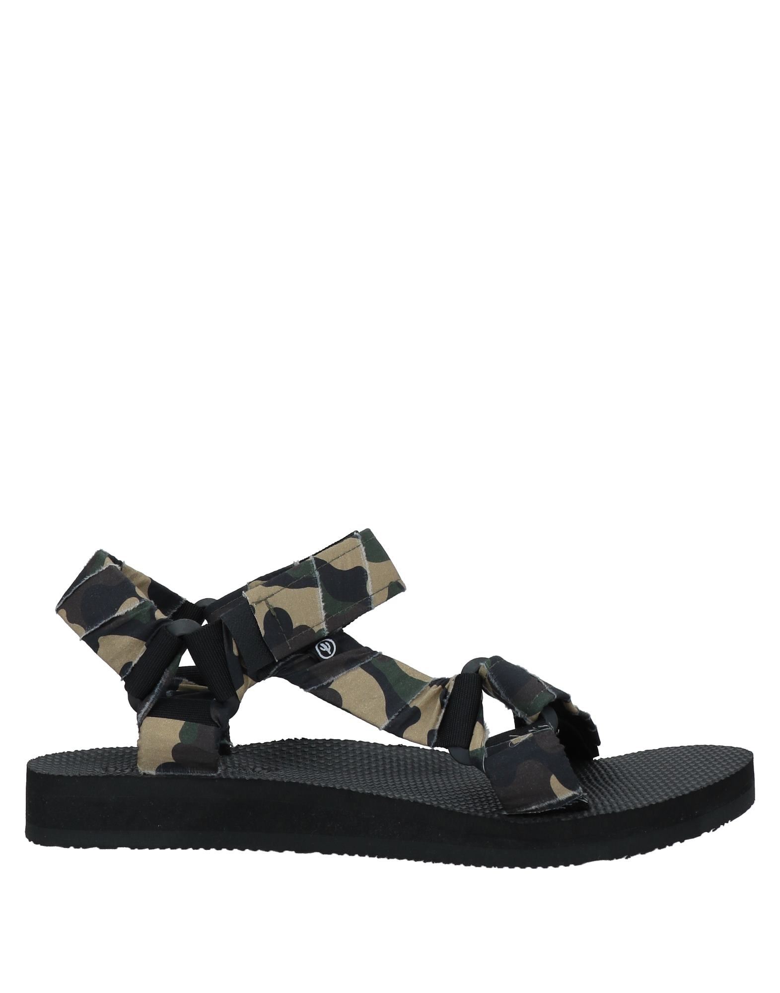 Arizona Love Trekky Camouflage-print Recycled-canvas Sandals In Military Green