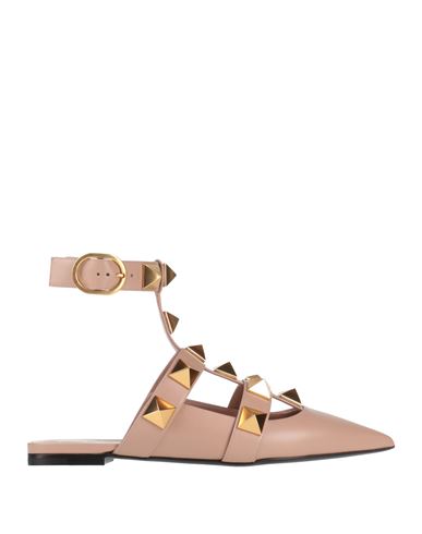 VALENTINO GARAVANI VALENTINO GARAVANI WOMAN BALLET FLATS BLUSH SIZE 6 SOFT LEATHER 