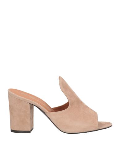 Shop Via Roma 15 Woman Sandals Sand Size 7 Leather In Beige