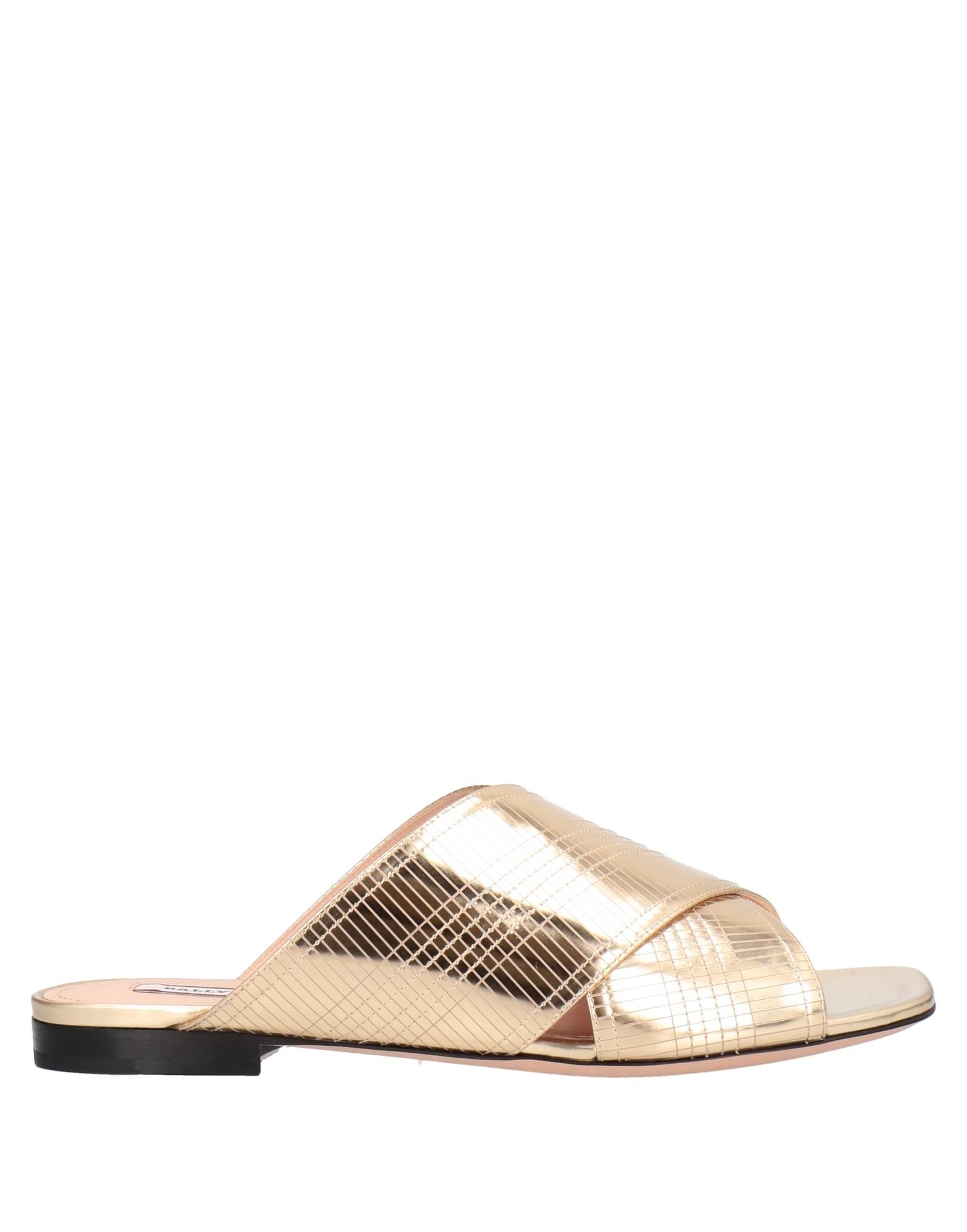 Shop Bally Woman Sandals Gold Size 7 Calfskin