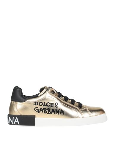Dolce & Gabbana Babies'  Toddler Girl Sneakers Gold Size 10c Soft Leather