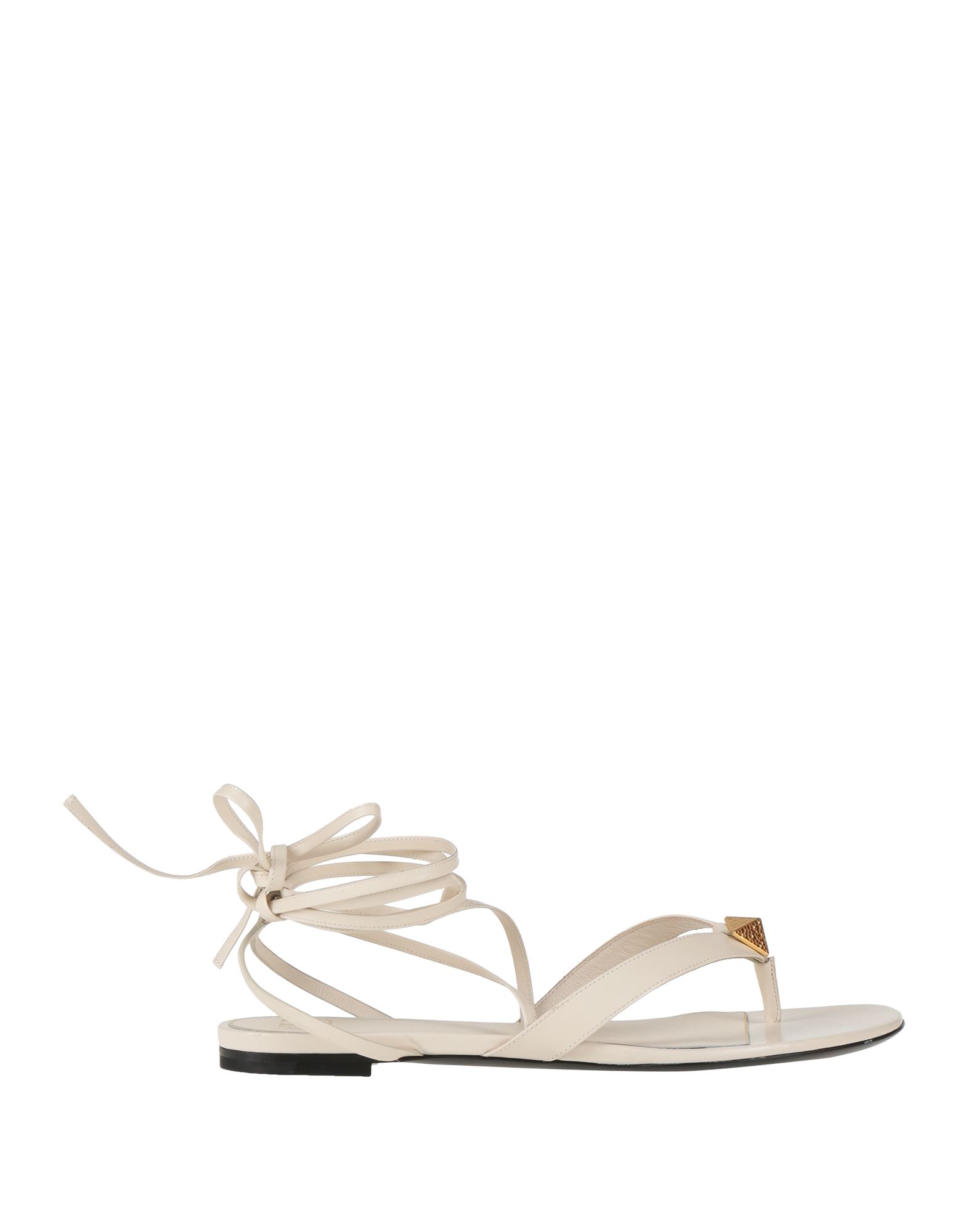 Valentino Garavani Toe Strap Sandals In White