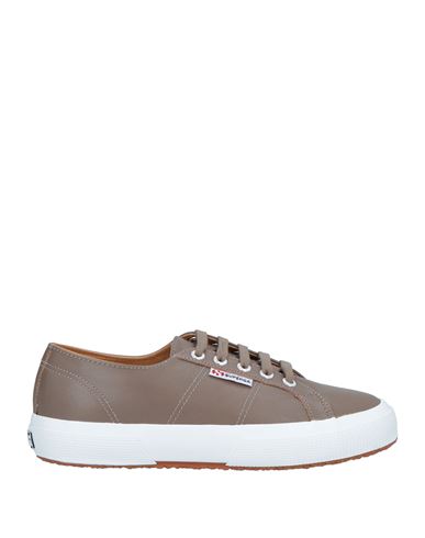 Superga Woman Sneakers Dove Grey Size 6.5 Soft Leather