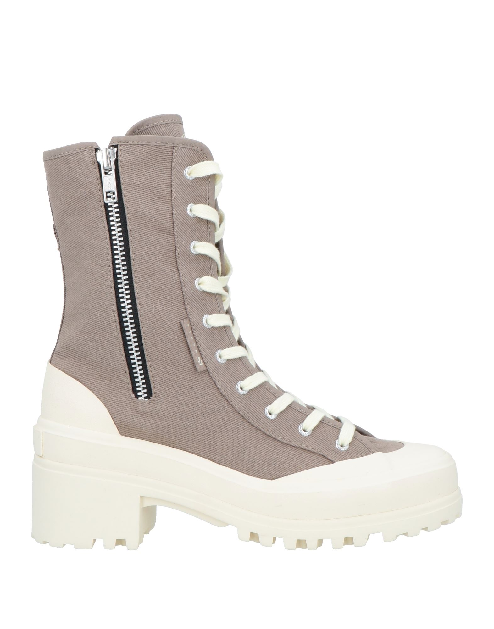 Paura X Superga Ankle Boots In Beige