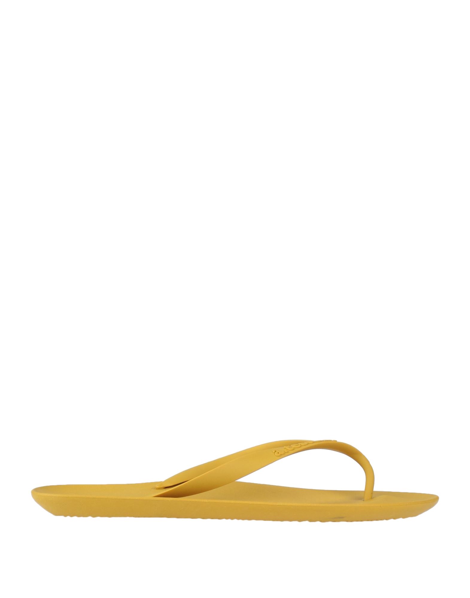 A.testoni Toe Strap Sandals In Yellow