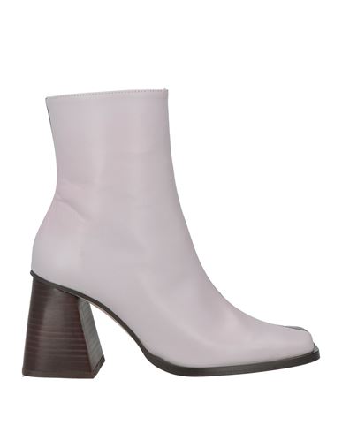 Alohas Woman Ankle Boots Dark Purple Size 8.5 Leather In White