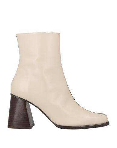 Alohas Woman Ankle Boots Ivory Size 6 Leather In White