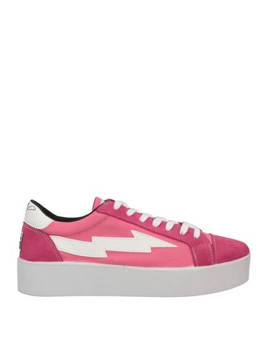 Shop Sanyako Woman Sneakers Pink Size 8.5 Soft Leather, Textile Fibers