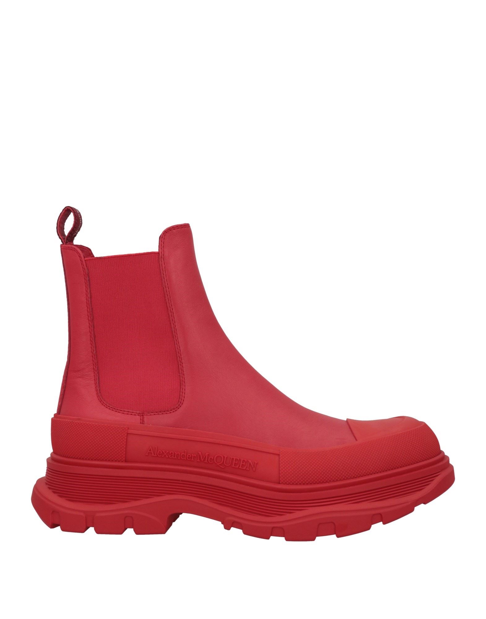 Alexander Mcqueen Ankle Boots In Red